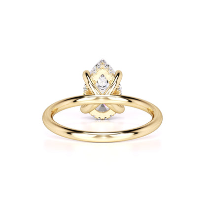 Alexis Moissanite & Lab Grown Diamond Ring | Yellow Gold | 3