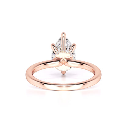 Ashley Moissanite & Lab Grown Diamond Ring | Rose Gold | 3