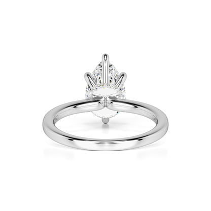 Ashley Moissanite & Lab Grown Diamond Ring | White Gold | 3