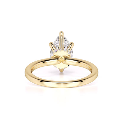Ashley Moissanite & Lab Grown Diamond Ring | Yellow Gold | 3