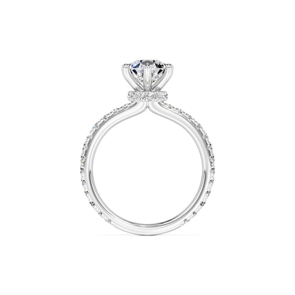 Caroline Moissanite & Lab Grown Diamond Ring | White Gold | 4
