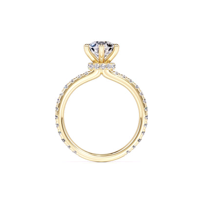 Caroline Moissanite & Lab Grown Diamond Ring | Yellow Gold | 4
