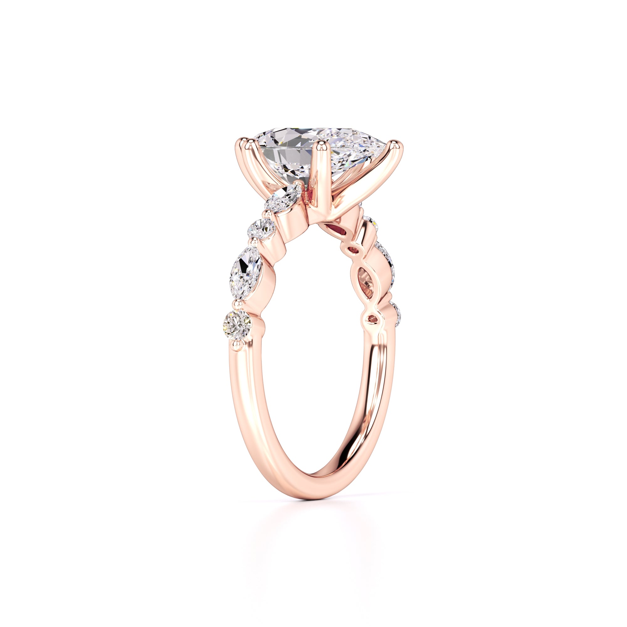Cassidy Lab Grown Diamond Ring | Rose Gold | 3