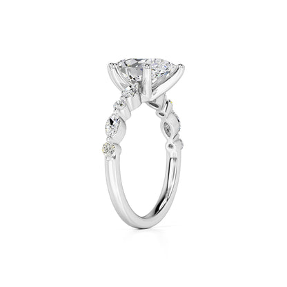 Cassidy Lab Grown Diamond Ring | White Gold | 3