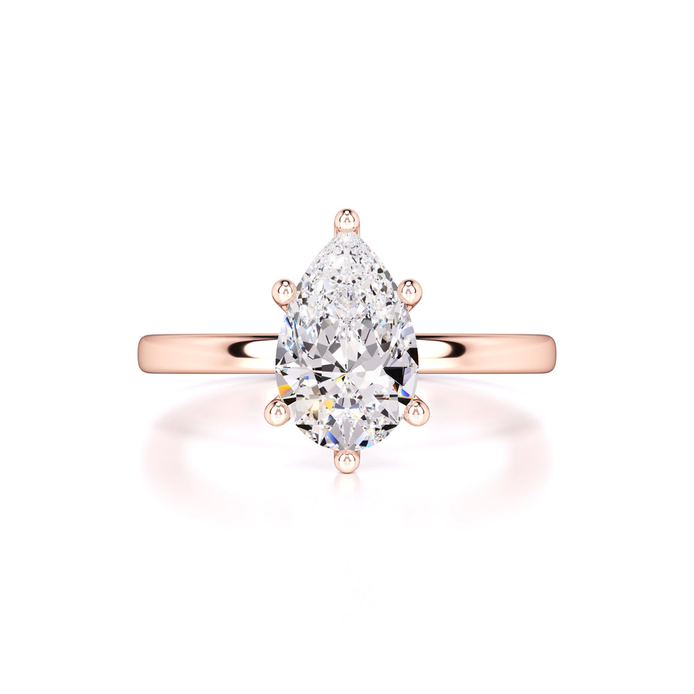 Daisy Moissanite & Lab Grown Diamond Ring | Rose Gold | 1