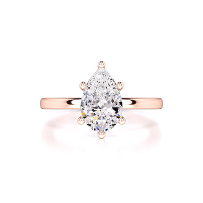 Daisy Moissanite & Lab Grown Diamond Ring | Rose Gold | 1
