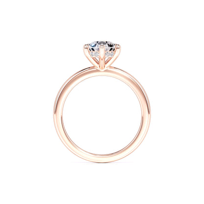 Daisy Moissanite & Lab Grown Diamond Ring | Rose Gold | 4