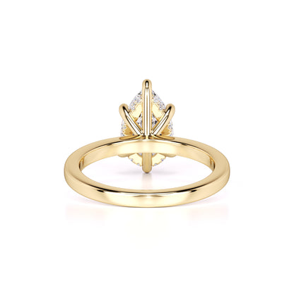 Daisy Moissanite & Lab Grown Diamond Ring | Yellow Gold | 3