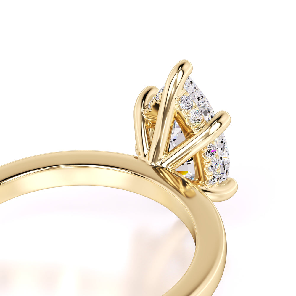 Daisy Lab Grown Diamond Ring | Yellow Gold | 2