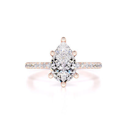 Paris Moissanite & Lab Grown Diamond Ring | Rose Gold | 1
