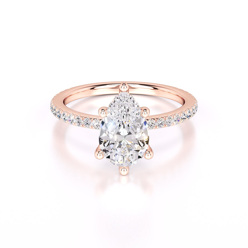 Paris Lab Grown Diamond Ring | Rose Gold | 1