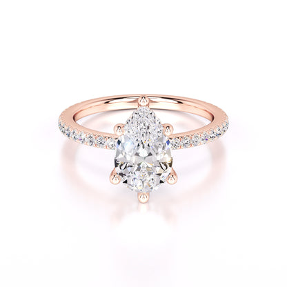 Paris Lab Grown Diamond Ring | Rose Gold | 1