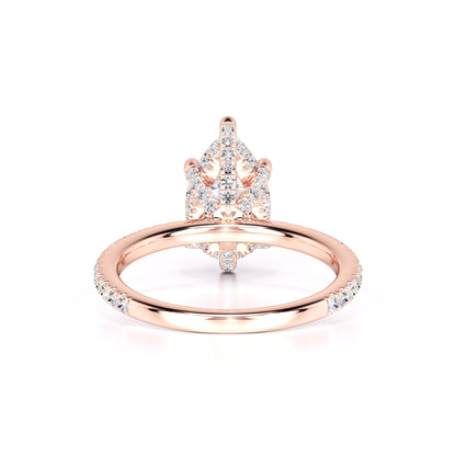 Paris Moissanite & Lab Grown Diamond Ring | Rose Gold | 3