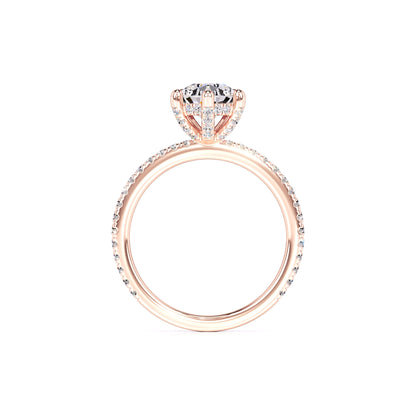 Paris Moissanite & Lab Grown Diamond Ring | Rose Gold | 4