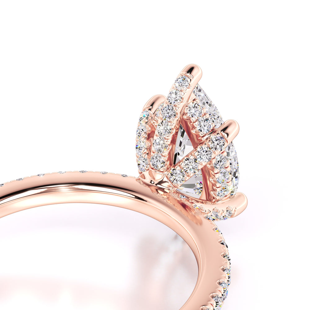 Paris Moissanite & Lab Grown Diamond Ring | Rose Gold | 2