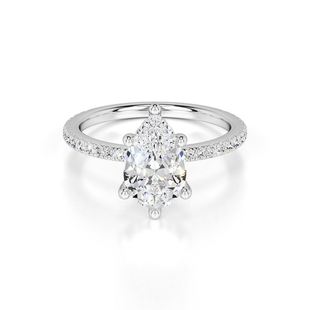 Paris Lab Grown Diamond Ring | White Gold | 1