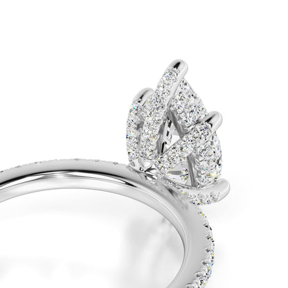 Paris Lab Grown Diamond Ring | White Gold | 2
