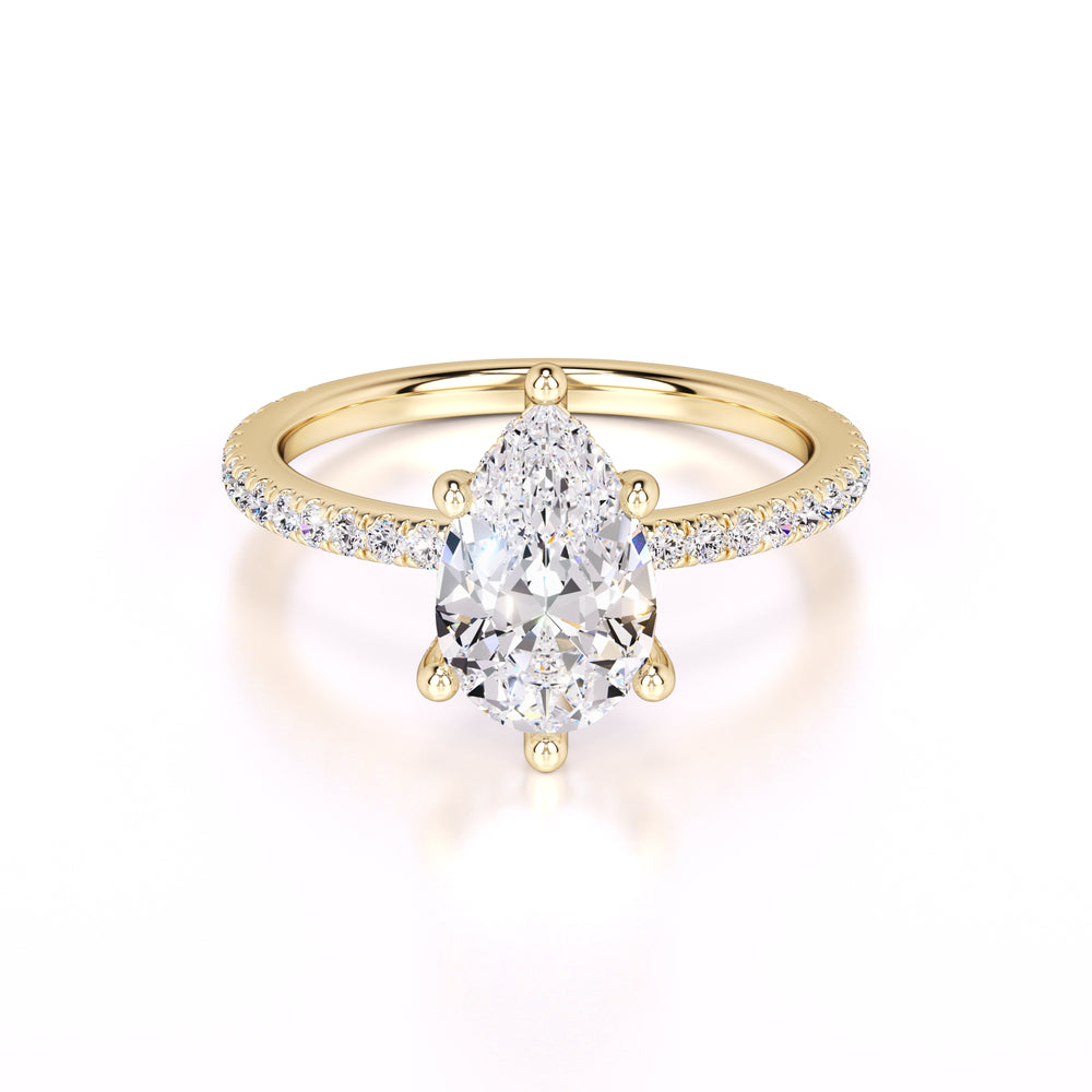 Paris Lab Grown Diamond Ring | Yellow Gold | 1