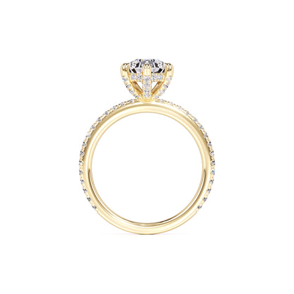 Paris Moissanite & Lab Grown Diamond Ring | Yellow Gold | 4