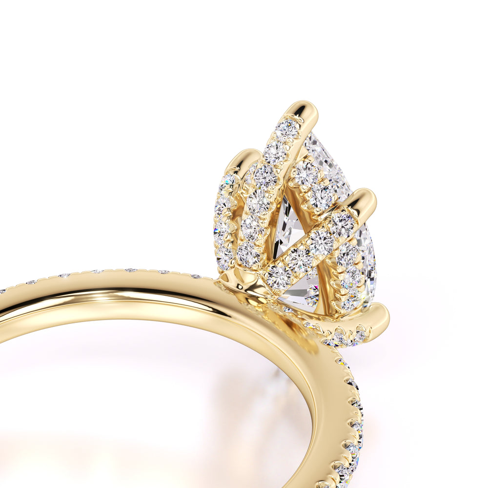 Paris Lab Grown Diamond Ring | Yellow Gold | 2