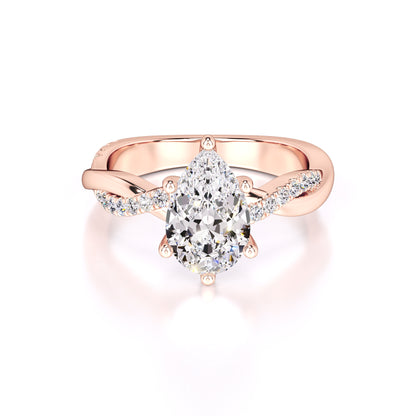 Tansy Lab Grown Diamond Ring | Rose Gold | 1