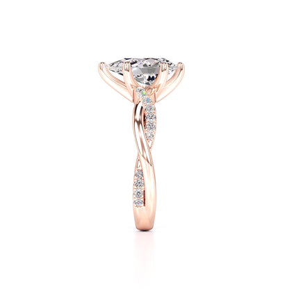 Tansy Lab Grown Diamond Ring | Rose Gold | 4