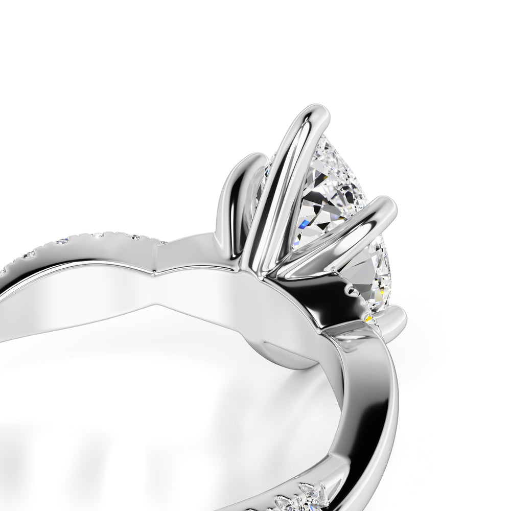 Tansy Lab Grown Diamond Ring | White Gold | 2