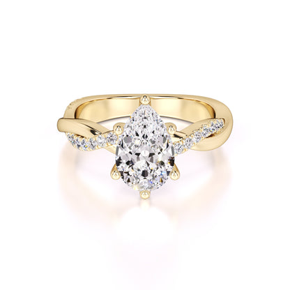 Tansy Lab Grown Diamond Ring | Yellow Gold | 1