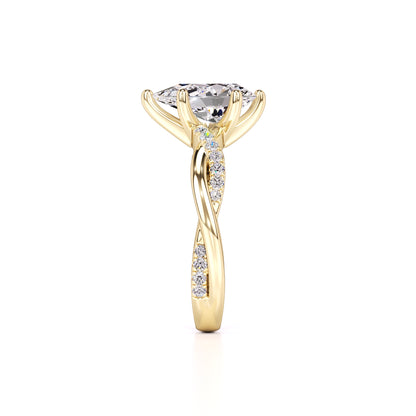 Tansy Lab Grown Diamond Ring | Yellow Gold | 4