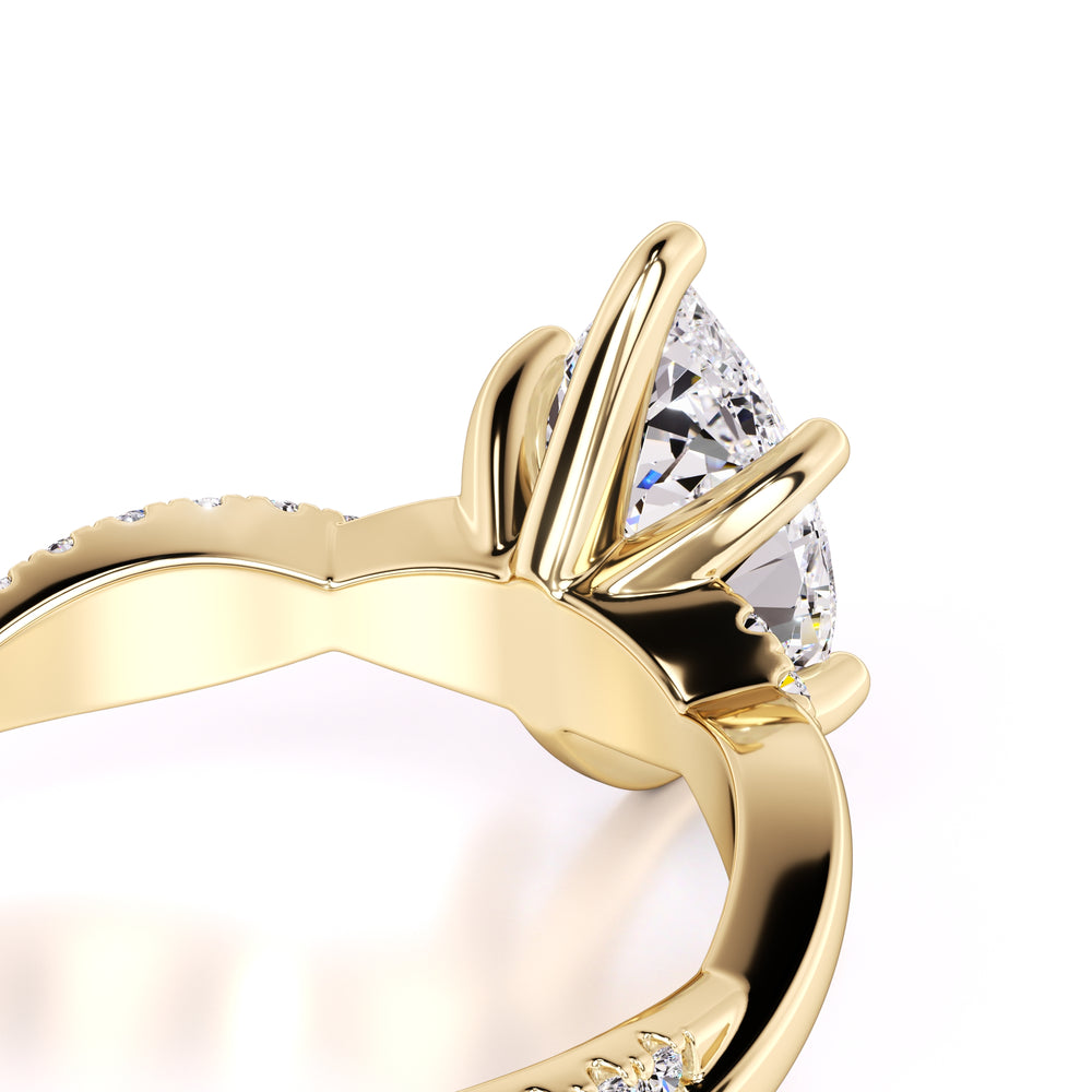 Tansy Lab Grown Diamond Ring | Yellow Gold | 2