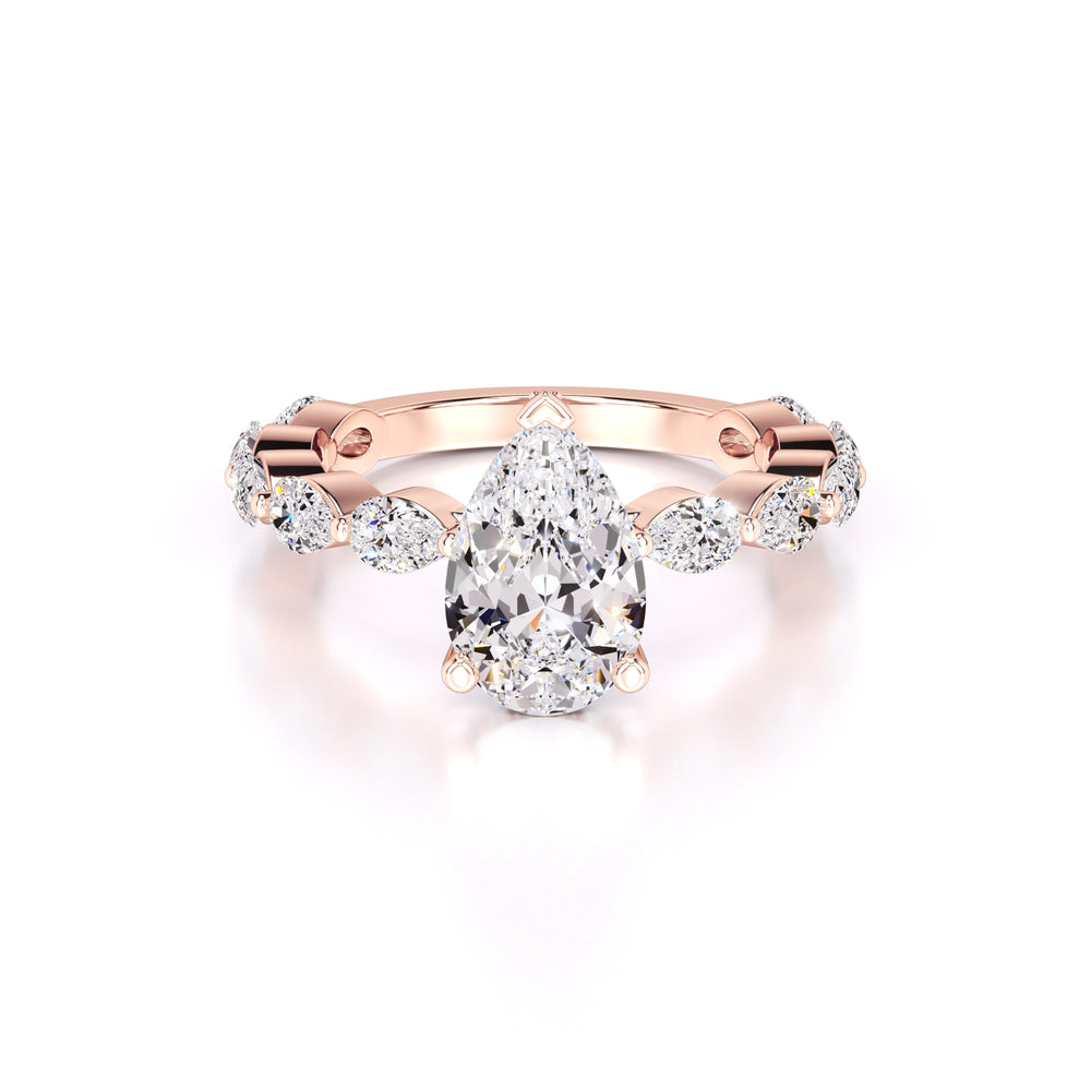Bella Lab Grown Diamond Ring | Rose Gold | 1