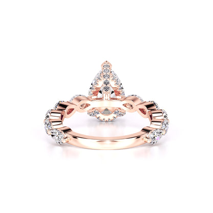 Bella Moissanite & Lab Grown Diamond Ring | Rose Gold | 3