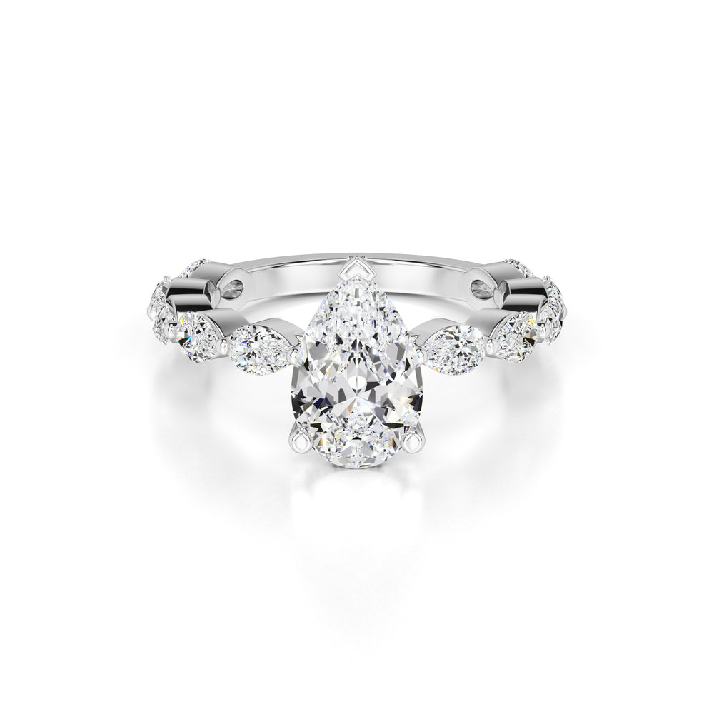 Bella Lab Grown Diamond Ring | White Gold | 1