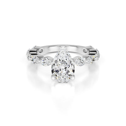 Bella Lab Grown Diamond Ring | White Gold | 1