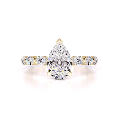 Bella Moissanite & Lab Grown Diamond Ring | Yellow Gold | 1