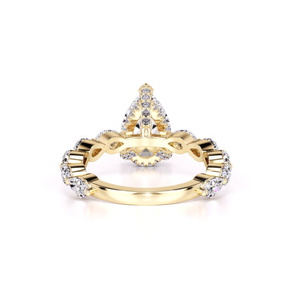 Bella Moissanite & Lab Grown Diamond Ring | Yellow Gold | 3