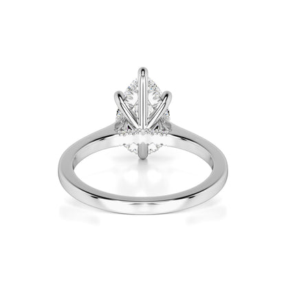 Cardi Moissanite & Lab Grown Diamond Ring | White Gold | 3