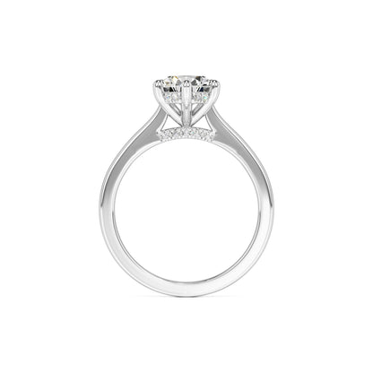 Cardi Moissanite & Lab Grown Diamond Ring | White Gold | 4