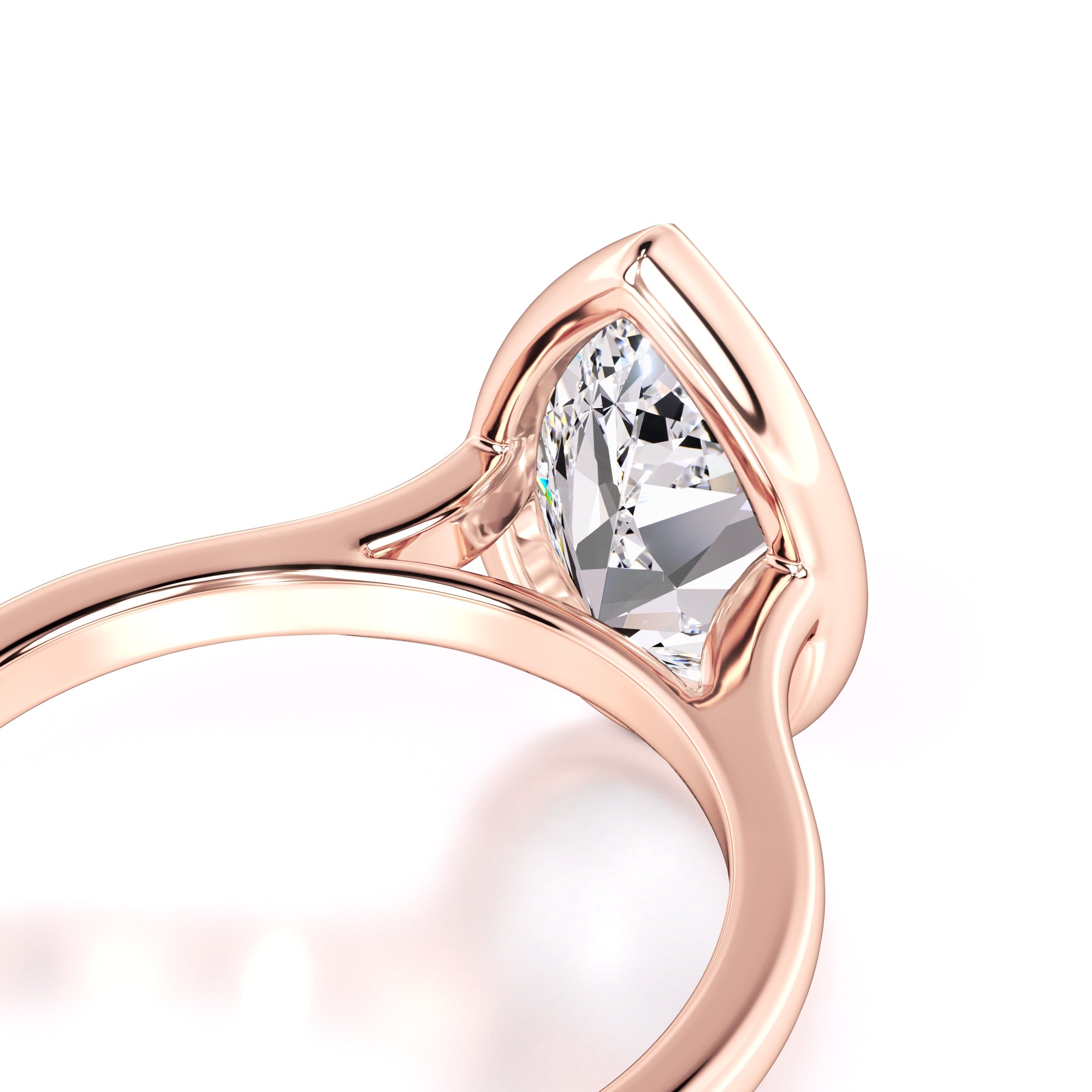 Hailey Moissanite Ring | Rose Gold | 2
