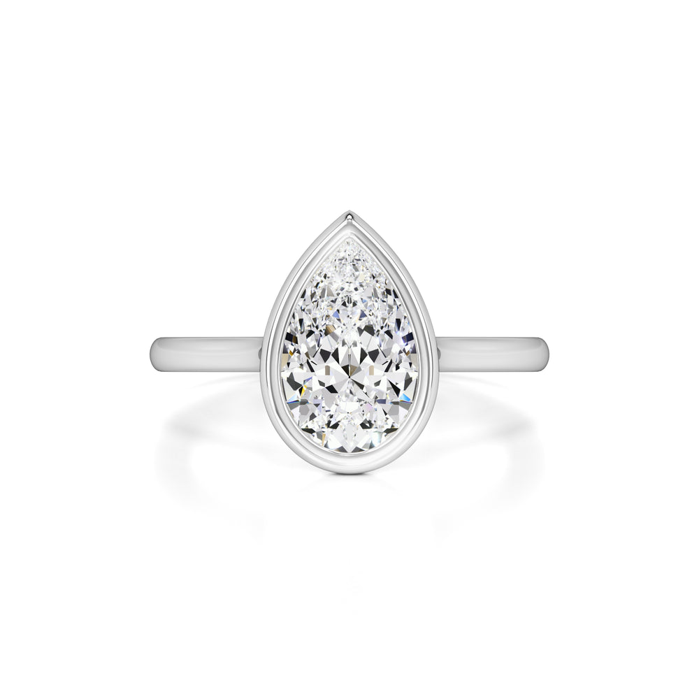 Hailey Moissanite Ring | White Gold | 1