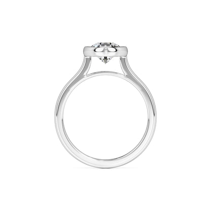 Hailey Moissanite Ring | White Gold | 4