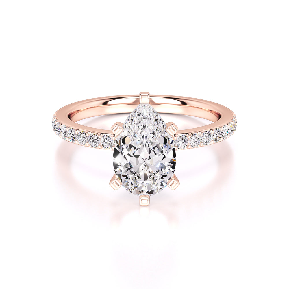 Selena Lab Grown Diamond Ring | Rose Gold | 1