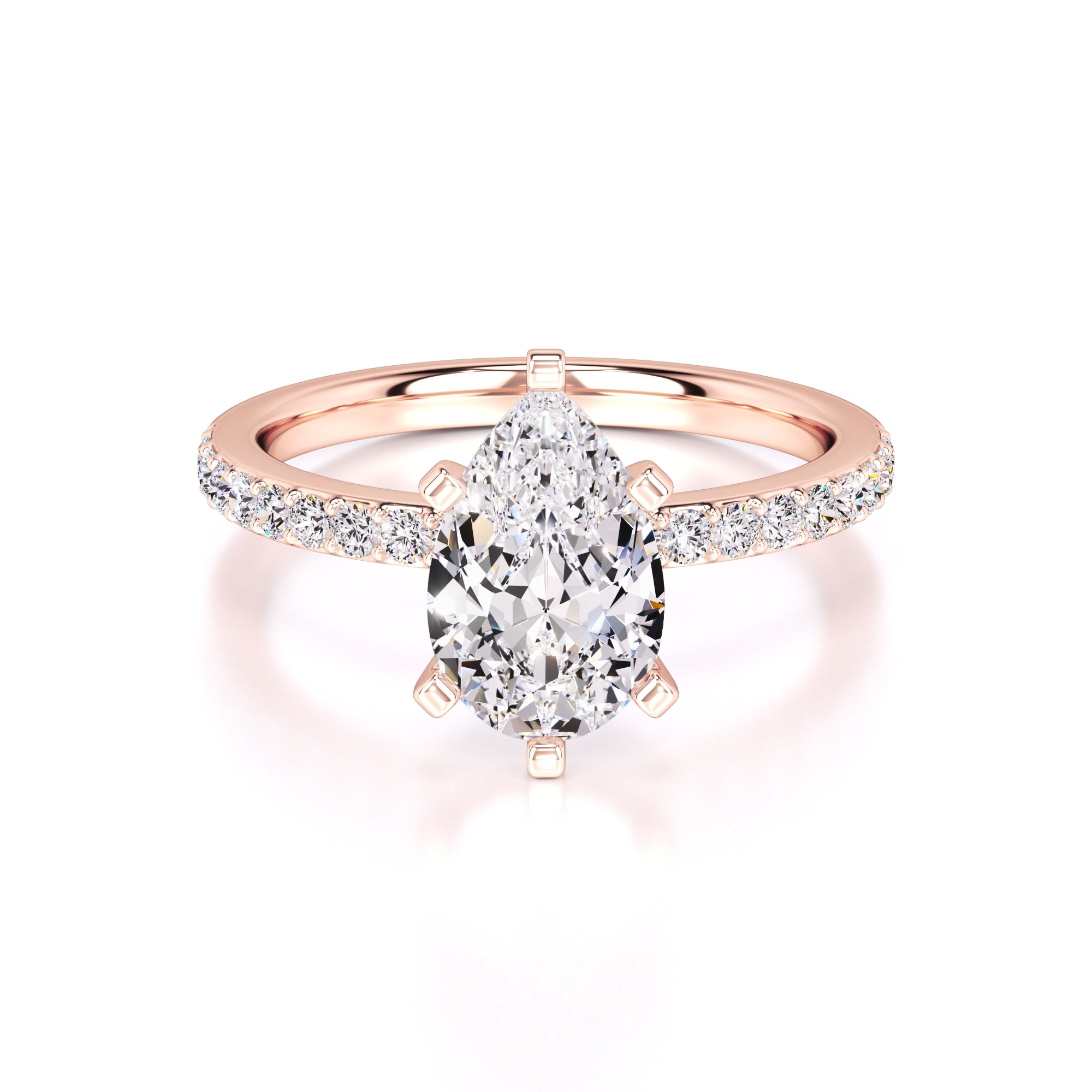Selena Lab Grown Diamond Ring | Rose Gold | 1