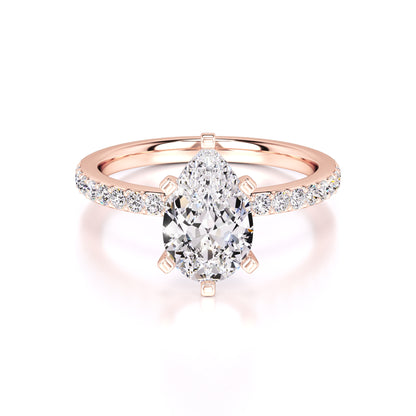 Selena Lab Grown Diamond Ring | Rose Gold | 1