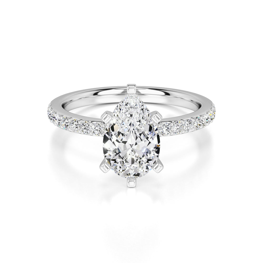 Selena Lab Grown Diamond Ring | White Gold | 1