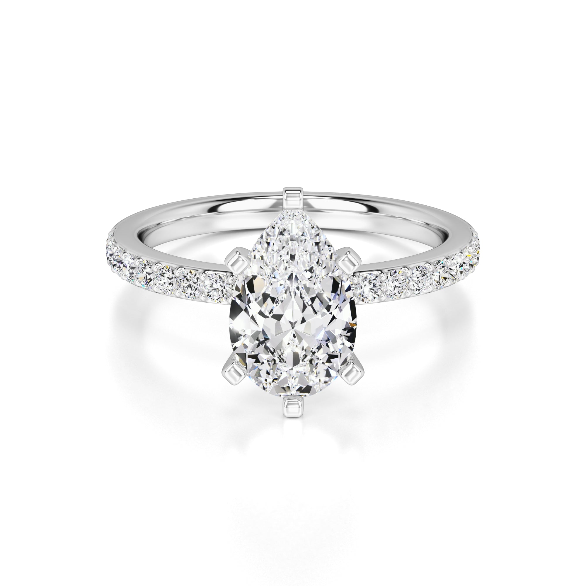Selena Lab Grown Diamond Ring | White Gold | 1