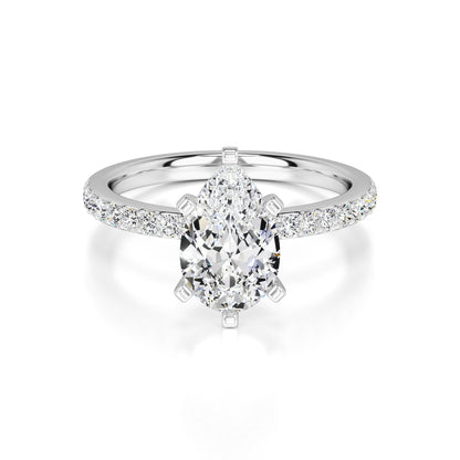 Selena Lab Grown Diamond Ring | White Gold | 1