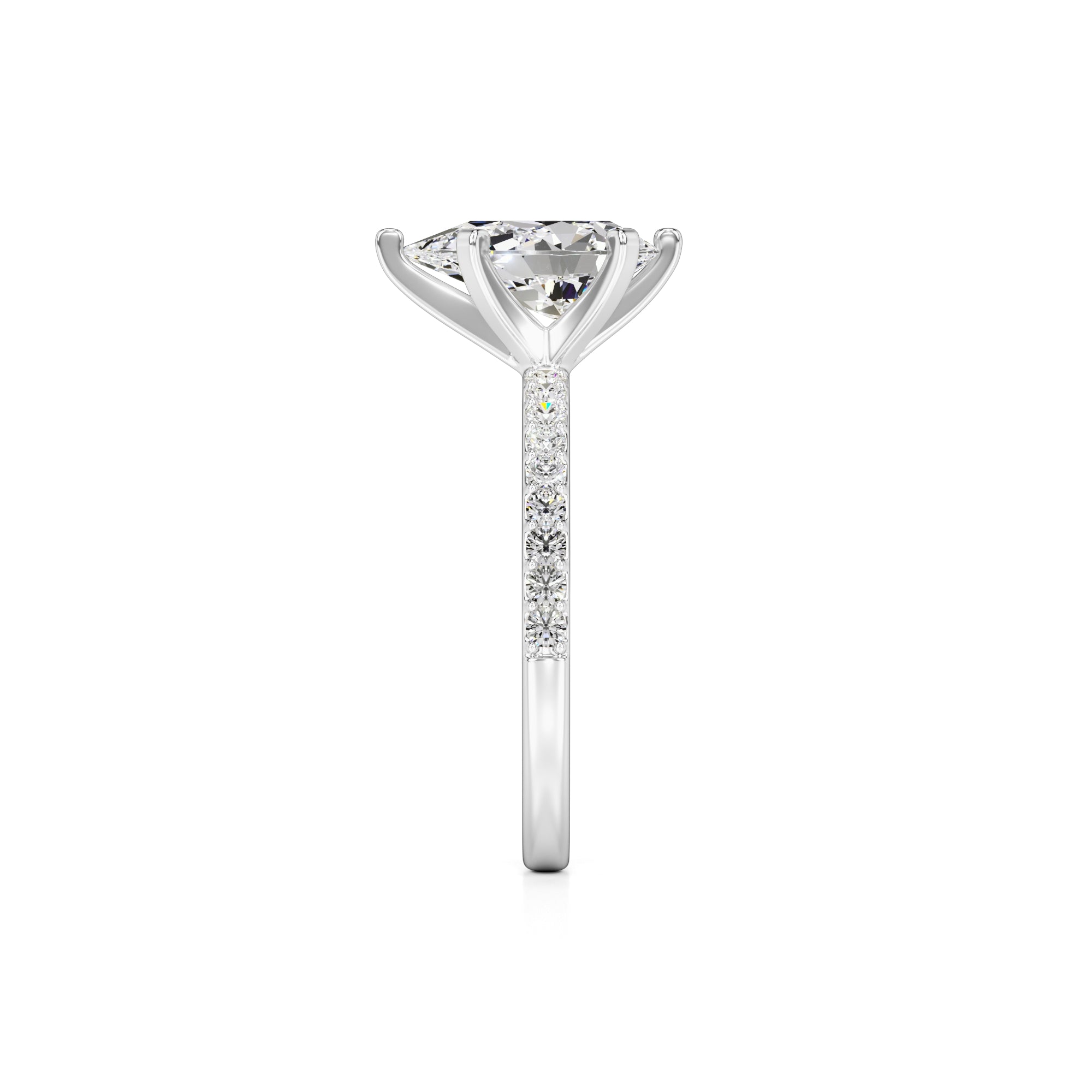 Selena Lab Grown Diamond Ring | White Gold | 4