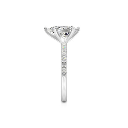 Selena Lab Grown Diamond Ring | White Gold | 4