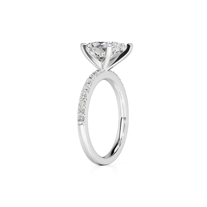 Selena Lab Grown Diamond Ring | White Gold | 3